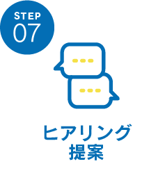 STEP07 ヒアリング提案